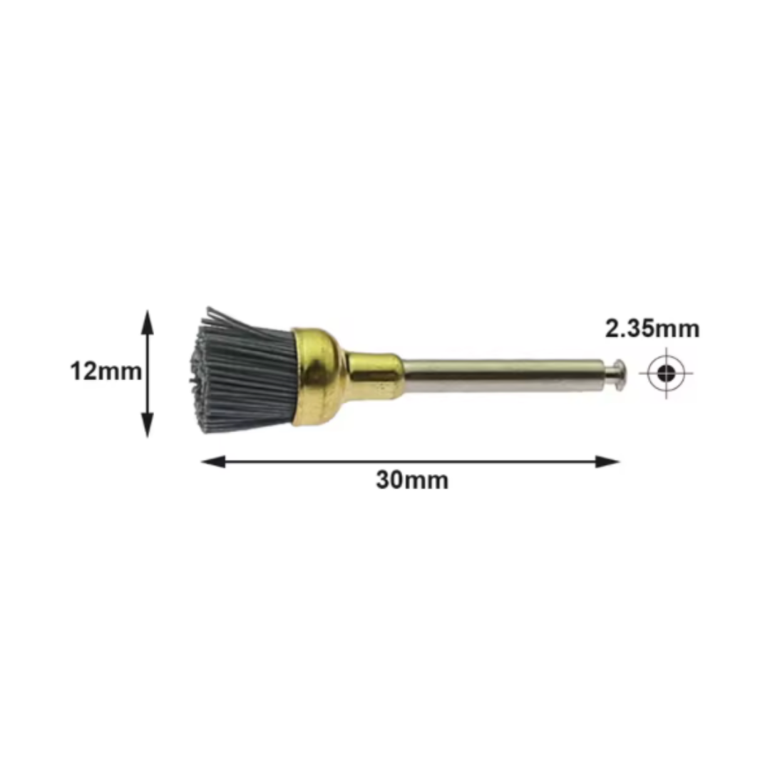 Nylonový Lešticí Kartáček se Stopkou 2,35 mm pro Ruční Brusky (1 ks)
